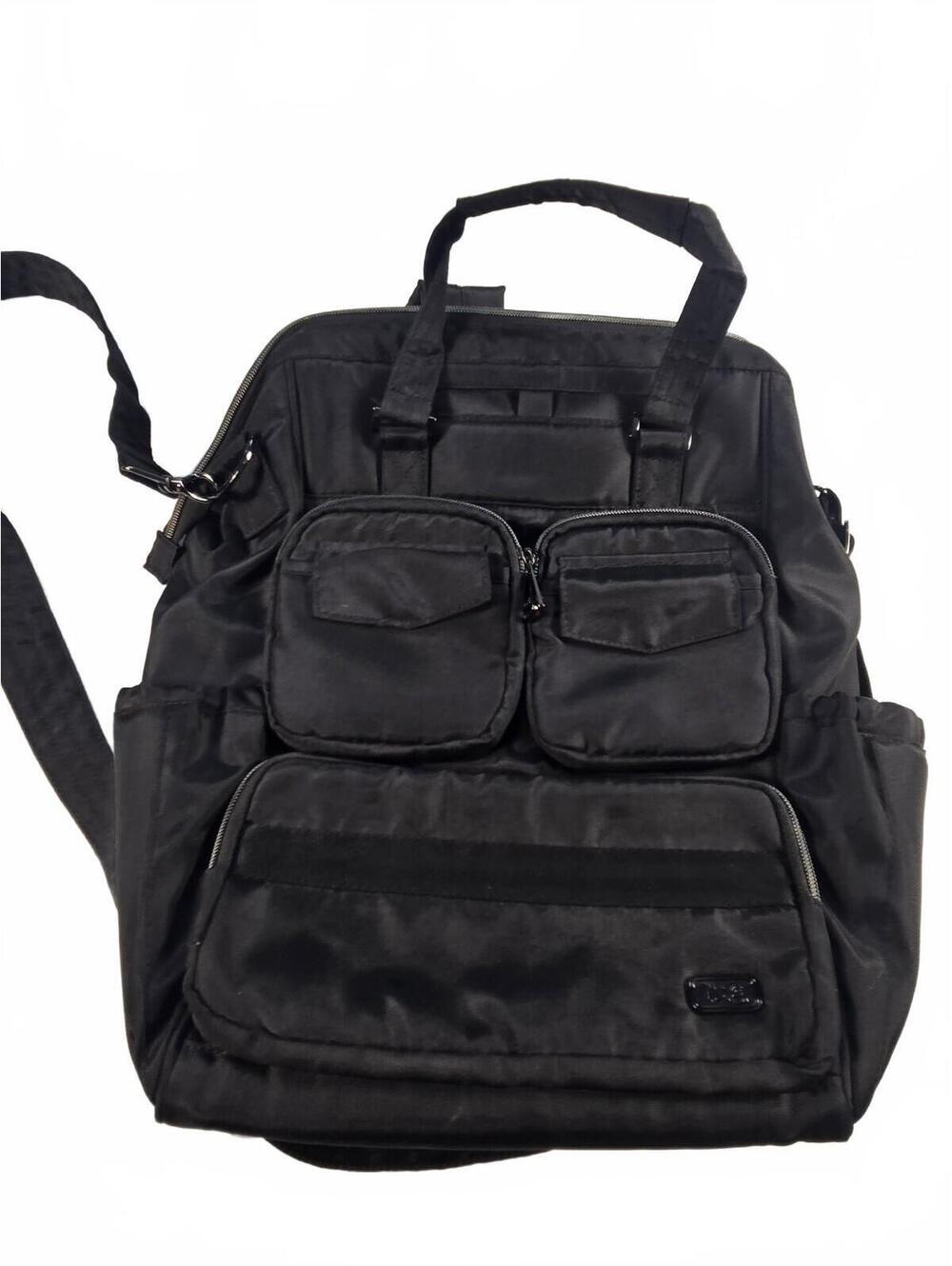 Lug Via 2 Convertible Tote Backpack Black Gorpcore